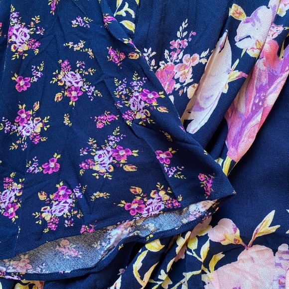 Free People tate floral print mock neck bell tunic - Picture 10 of 11